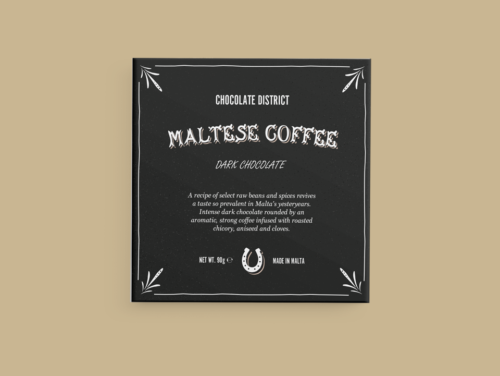 Chocolate District Maltese Coffee Bar, 90Gr.