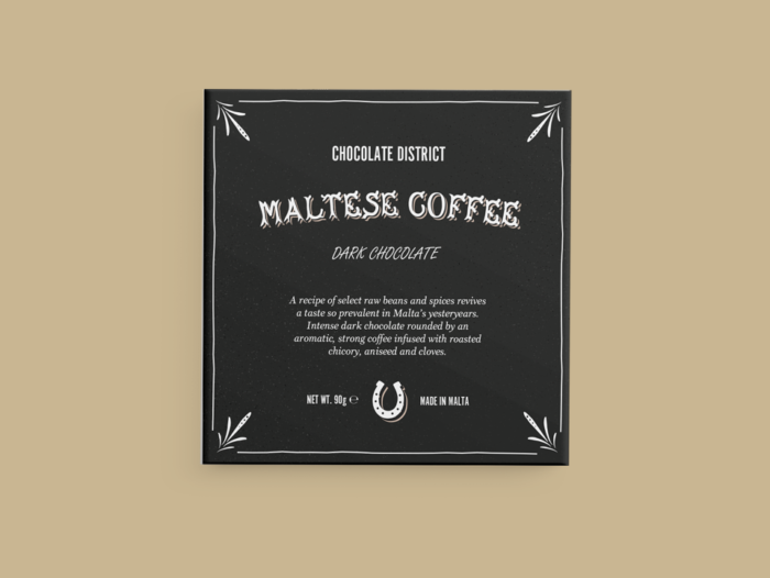 Chocolate District Maltese Coffee Bar, 90Gr.