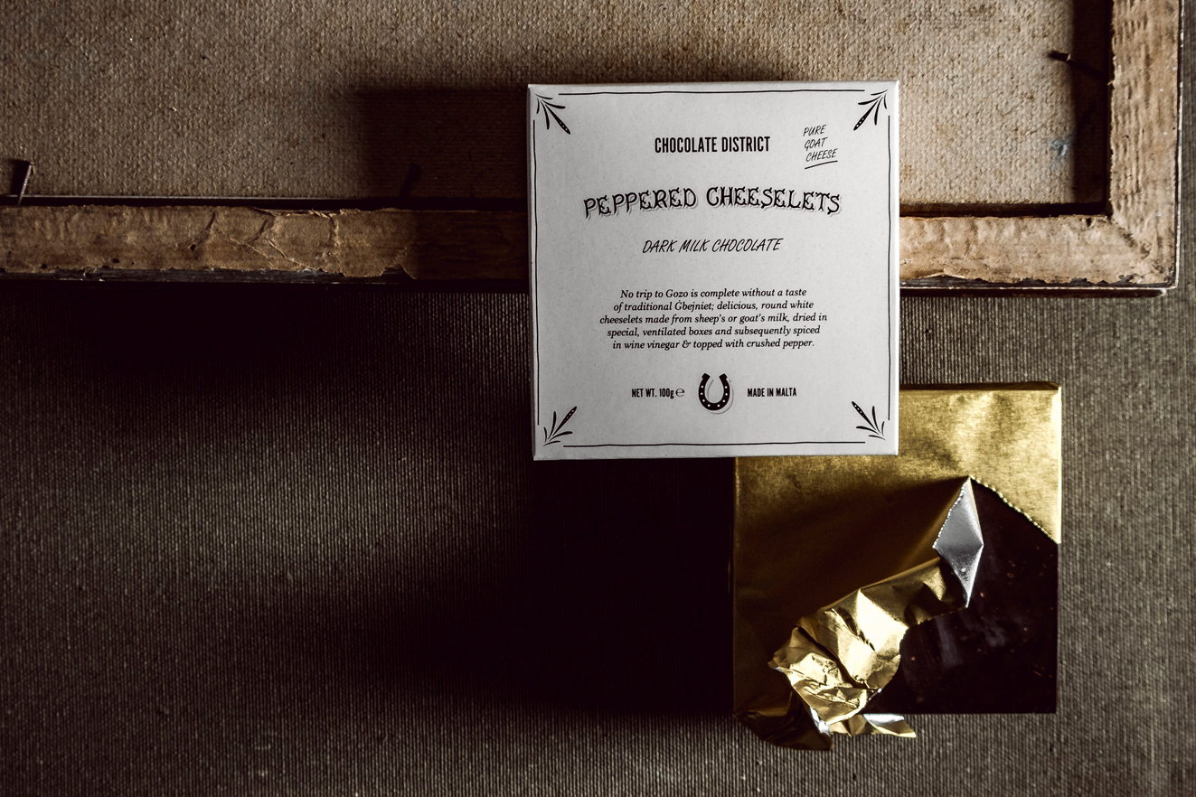 Chocolate District – Peppered Cheeselets Dark-Milk Chocolate Chocolate District - Peppered Cheeselets Dark-Milk Chocolate